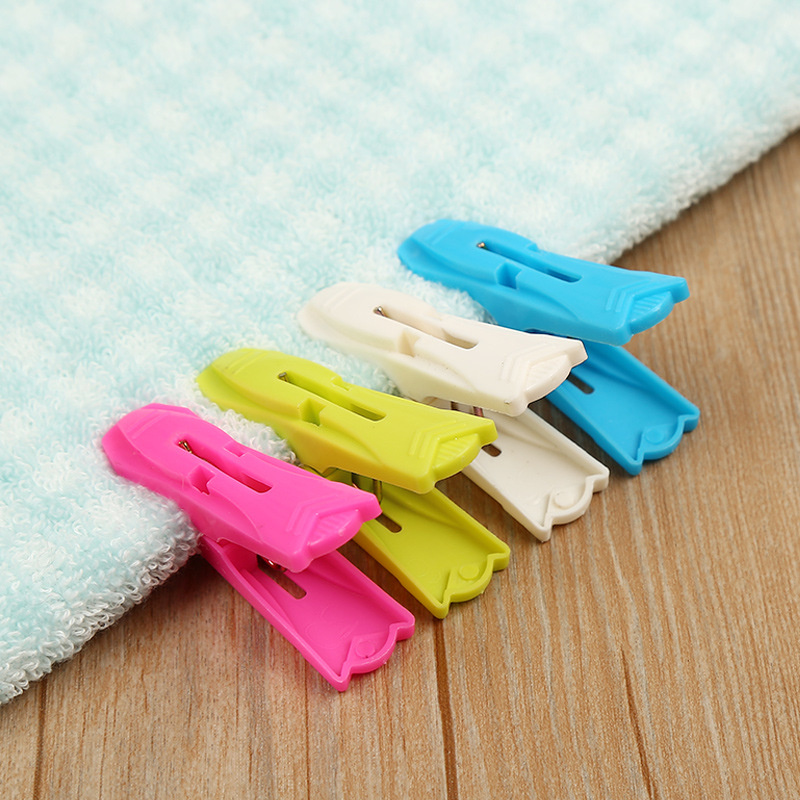 Wholesale Household Small Size Colorful Plastic Laundry Air-Drying Clothes Hanger Clamp Pins Clips Pegs