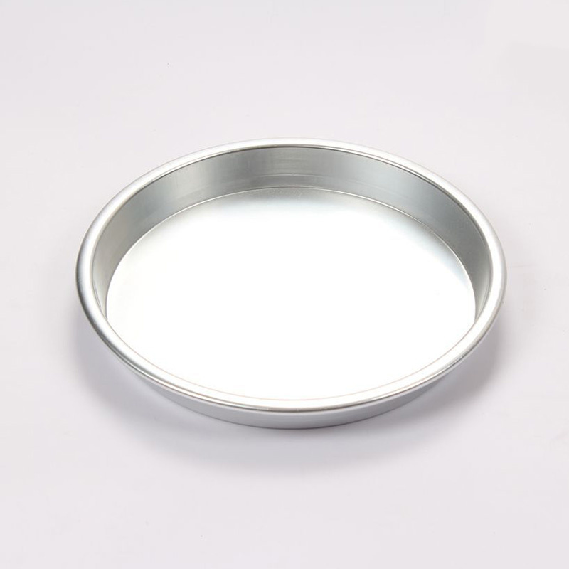 Wholesale 5/6/7/8/9/10 Inch Aluminum Round Metal Pizza Baking Tray Pizza Dough Pie Food Serving Tray