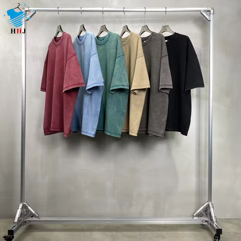 Wholesale 400g Cotton Batik T-shirt For Men High Quality Custom Logo Print New Bead Wash Water Neck Short Sleeve Oversized Fit