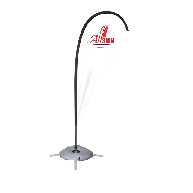 Open House 12 Ft Feather Banner Flag For Real Estate Agents White Beach Flag For Business Advertising