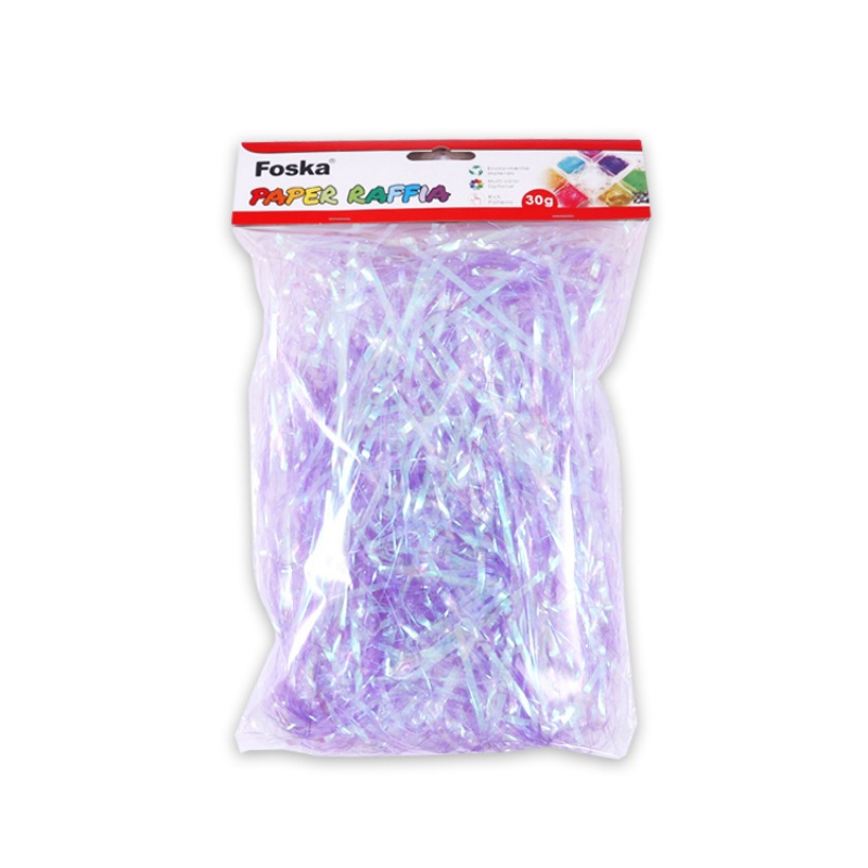 Foska Bulk Pet Kraft Packaging DIY Gift Wrapping Colorful Shreded Paper Raffia