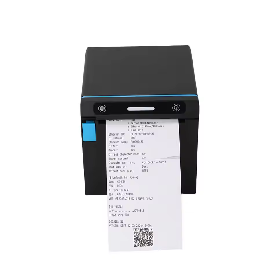 300mm/s High Sped New 80mm Thermal Pos Printer 58mm Printing Usb Ethernet Wifi Blue Tooth Connect Support Multi Platform
