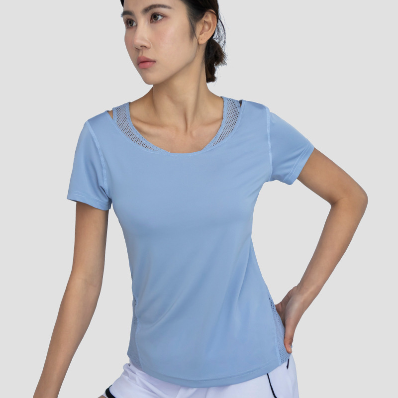 Fast Delivery T-Shirt Women Yoga Top Sports Clothing Workout Sets Sport Shirt