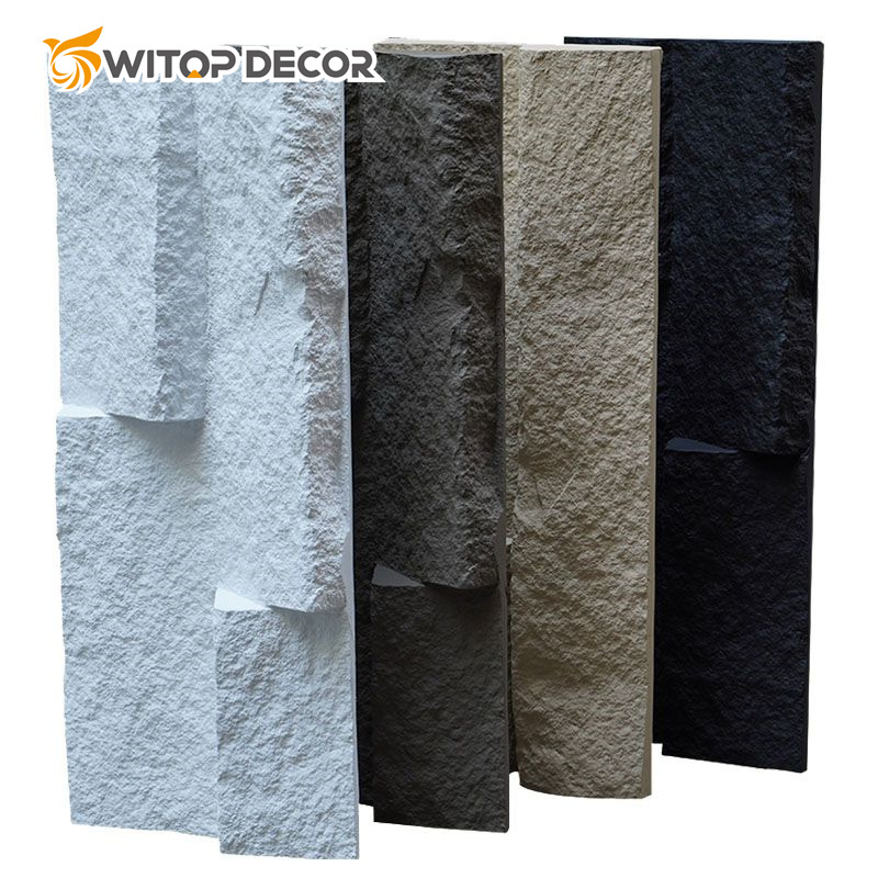 Interior and Exterior Decoration The Latest PU Stone 3D Wall Panel 2023 New Design New Products