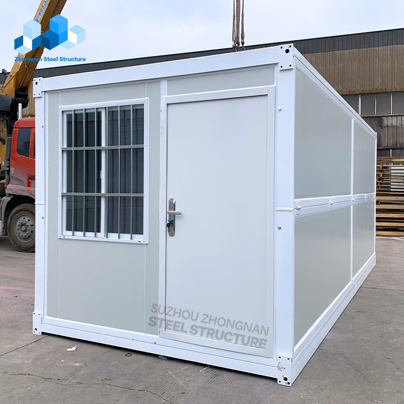 Wholesale Cheap 20FT Containerized Flat Pack Mobile Portable Foldable Mobile Home Modular Tiny Prefabricated Folding House Foldable Container House