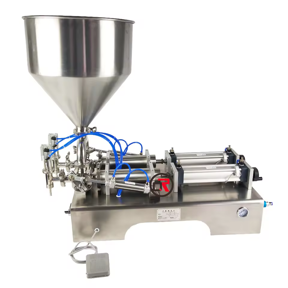 Factory Energy Drink Production Line Best Quality And Low Price Piston Cosmetic Cream Filling Machine