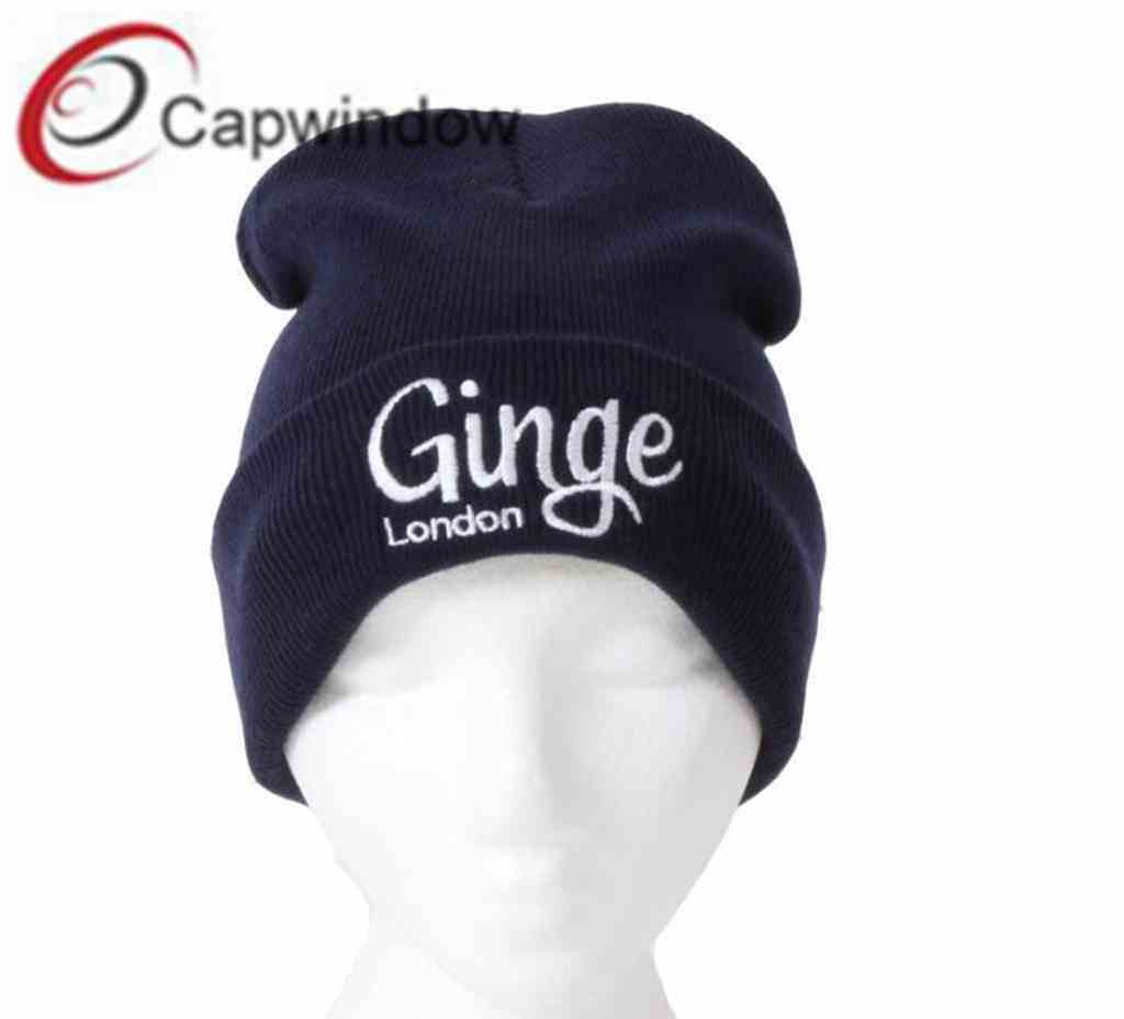 Customizable Logo Beanie Cap for Winter Wear and Style