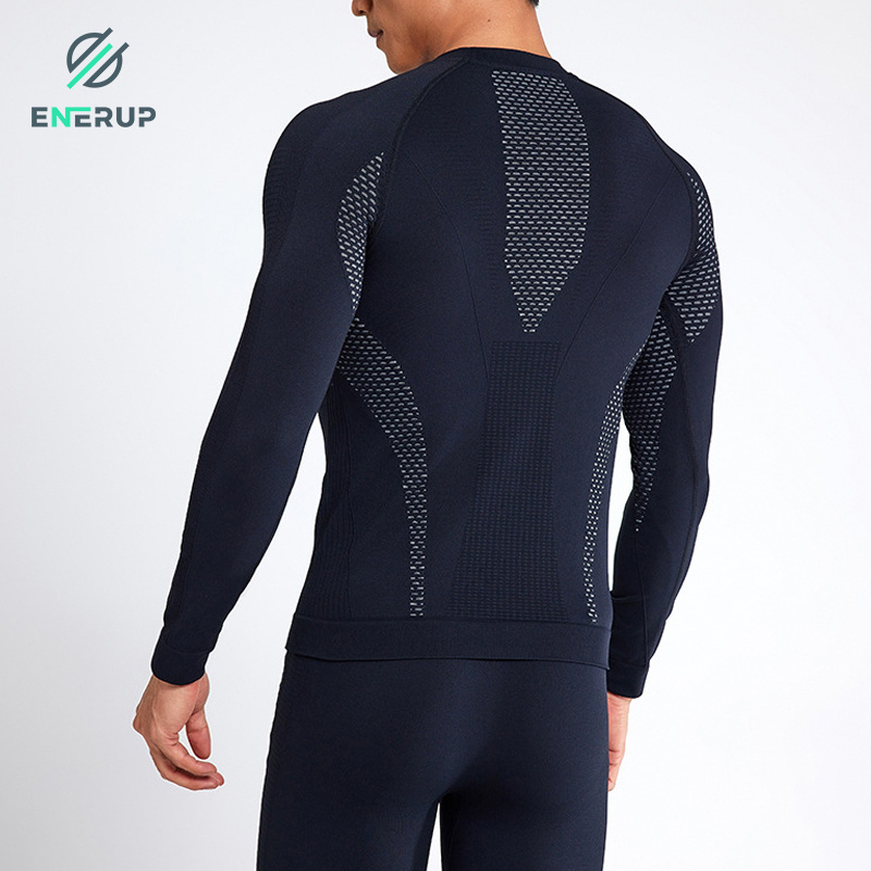 Enerup Ready to Ship Men′ S Seamless Top Seamless Underwear Leggings Set