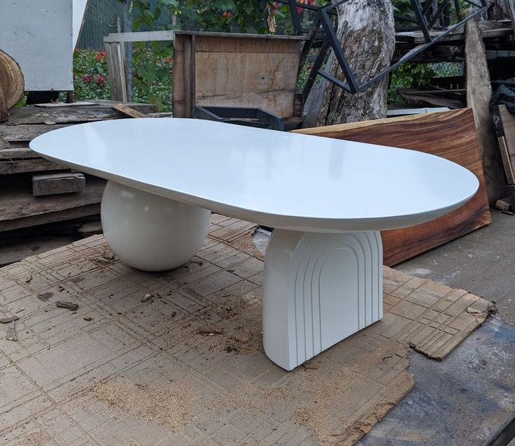 Manufacturers Furniture Modern Design Wedding Event Coffee Table Beige Natural Stone Rental Tea Table