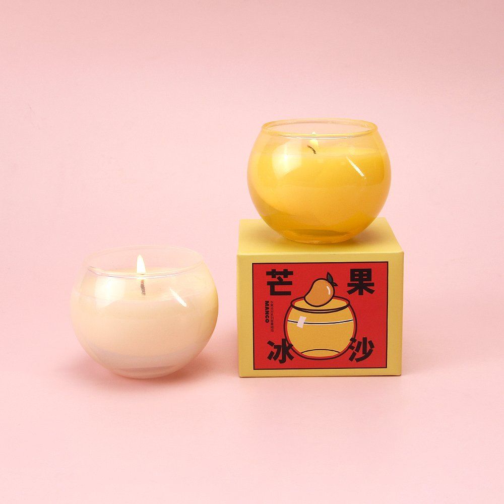 Factory Direct Selling Creative Fruit-Flavored Cup Shapes Handmade Candles Soy Wax Scented Candle Valentines Day Gift 2025