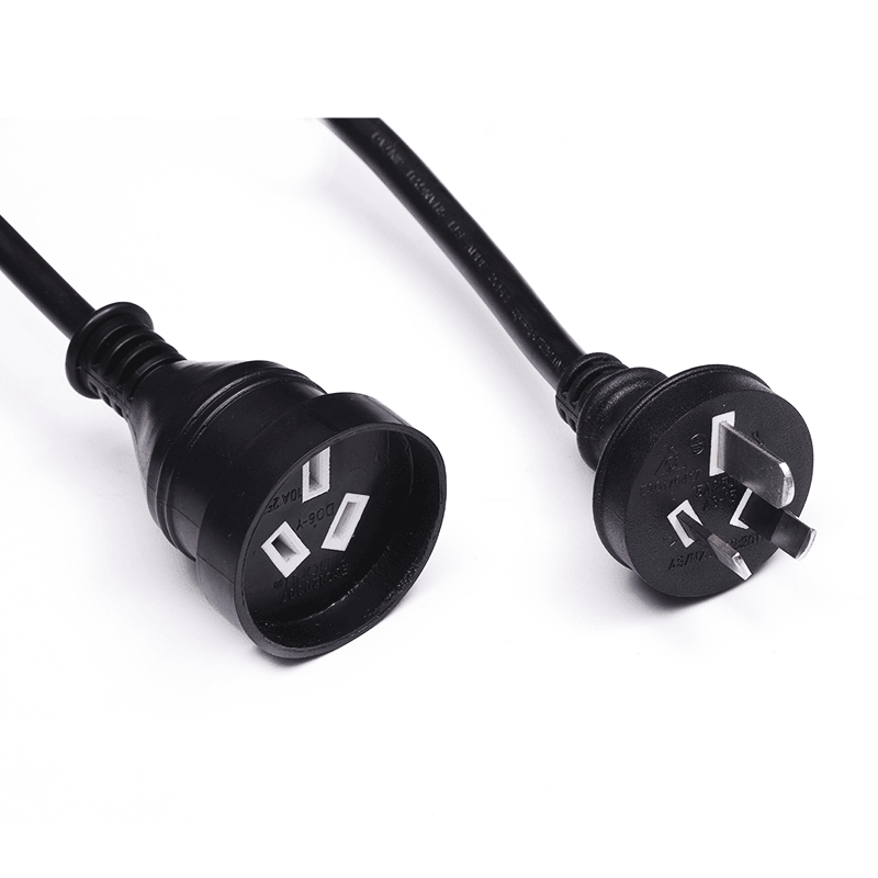 Manufacturer Electric Supplier 3 Pin Au Plug Extension Cord Outlet Extension Power Cord