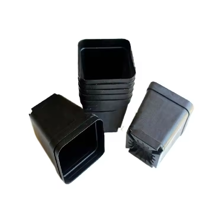 Modern 14 Cm Square Plastic Succulent Flower Pot Cheap Indoor Artificial Home Planter For Garden Plants