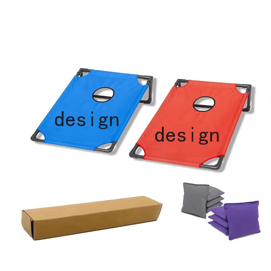 PVC Framed Cornhole Toss Game Set