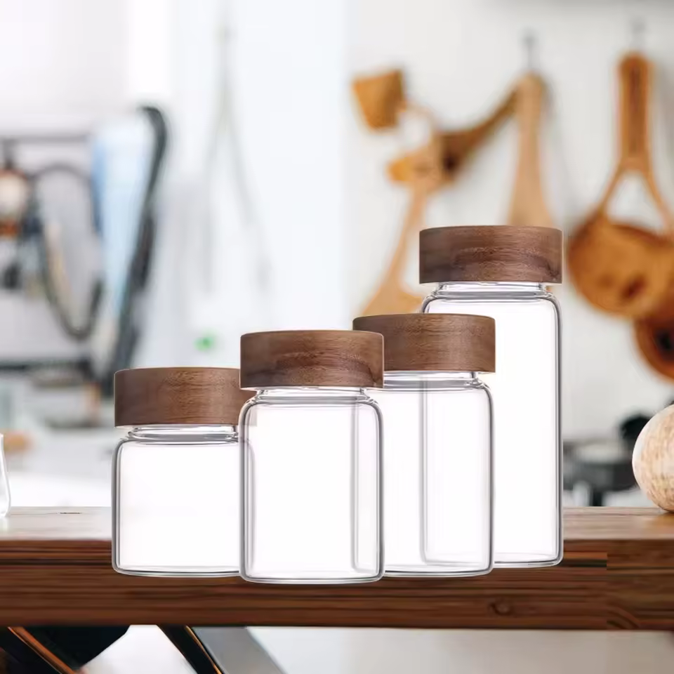 Yolowe Home Modern Food Container Food Storage Containers With Lids Tea Storage Containers Spice Jars Coffee Canister