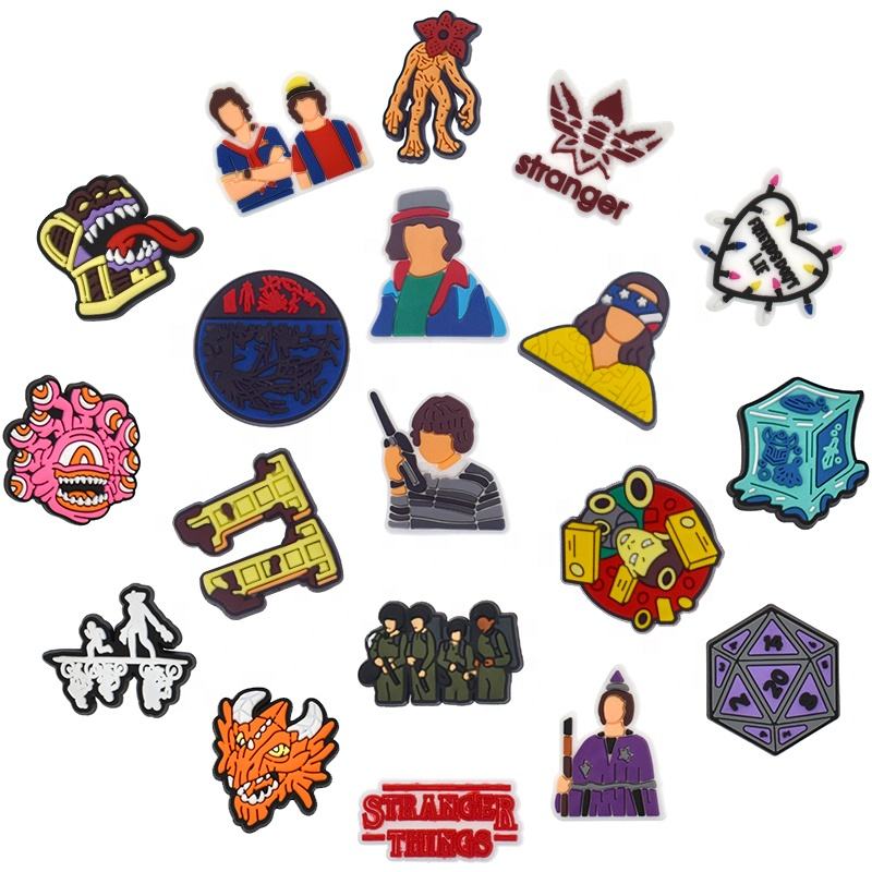 The Latest Design Custom Popular Shoes Decoration Soft PVC Shoes Charm Wholesale Rubber Cheap Shoe Accessories