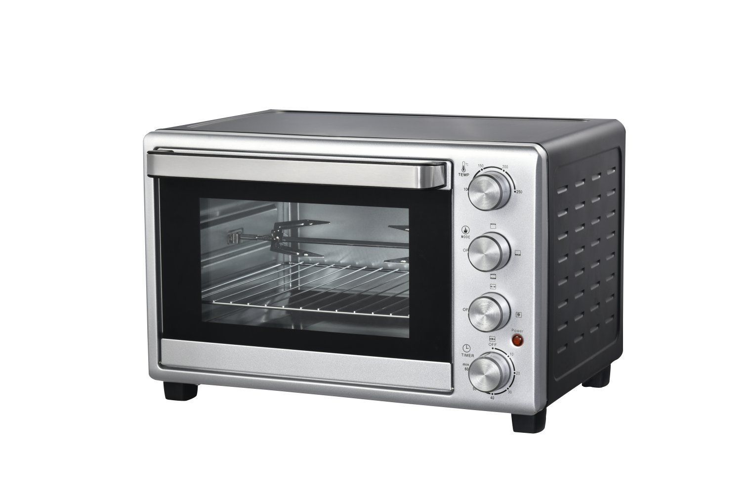 Home Appliance Bakery Equipment Roasted Rotisserie Convection Electric 1600W 30L Toaster Oven Factory Price