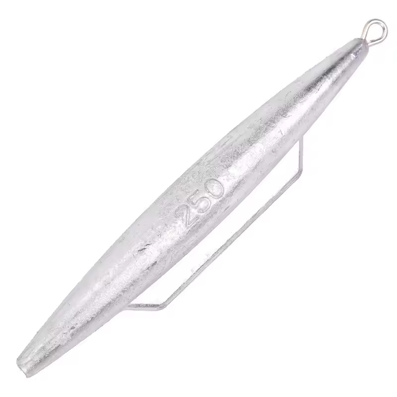 100-3000g Shark Fin Shaped Fishing Sinker Lead Weights Bulk Lead Fishing Weights Lead Sinkers For Deep Sea
