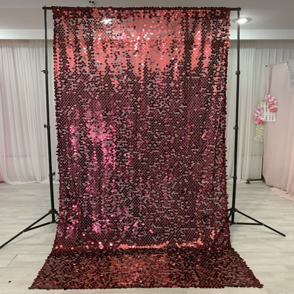 18mm Sequin Curtain Panel Drapes Backdrop Wedding Decoration