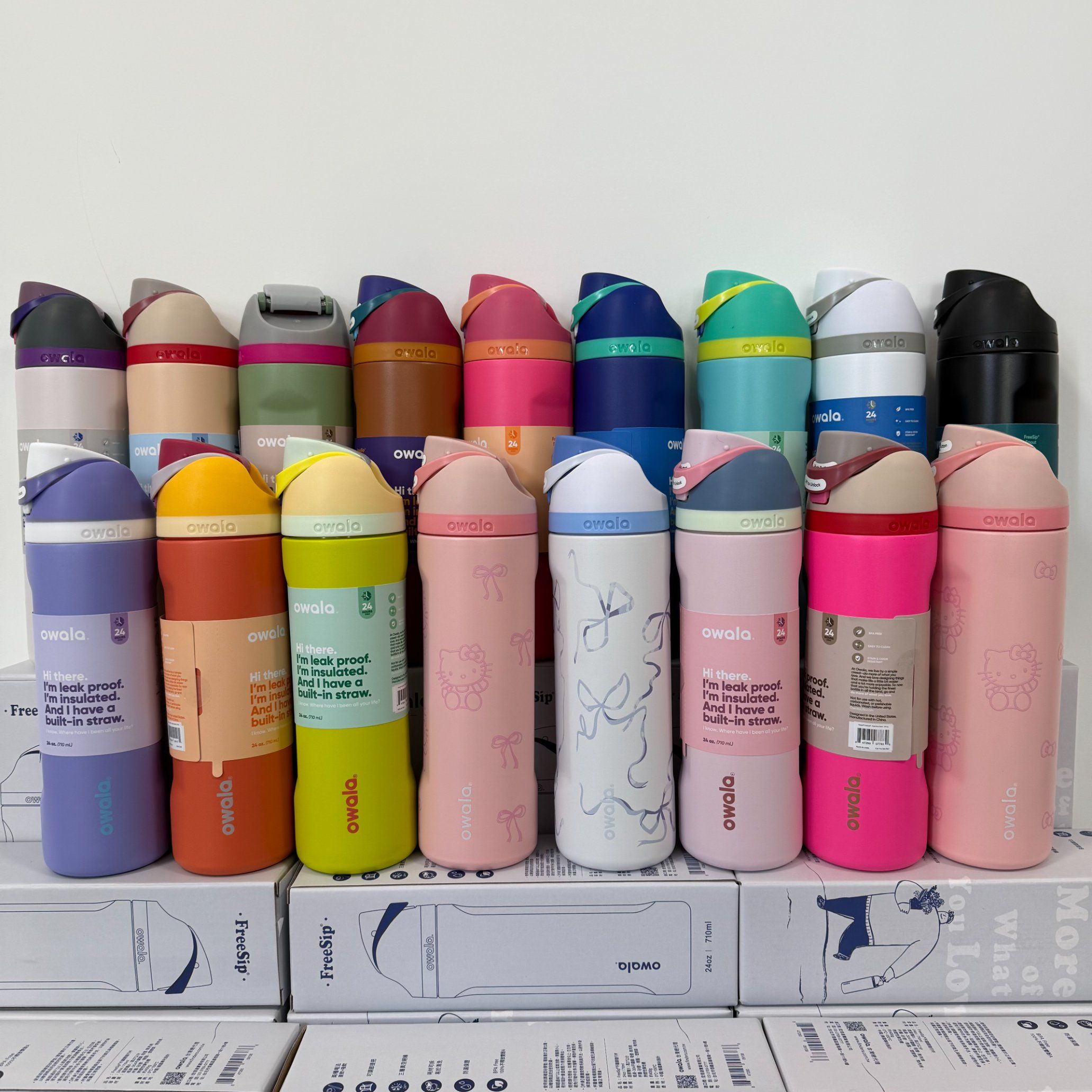 Owala 24oz Stainless Steel Outdoor Portable Handheld Water Bottle