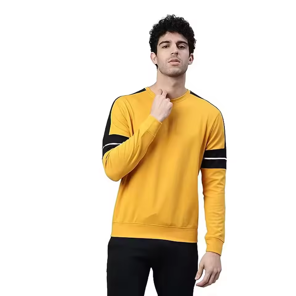 2025 New Style Men's Casual Autumn Sweatshirts 100% Cotton Blended Embroidered Solid Pattern High Quality Street Wear Hoodies