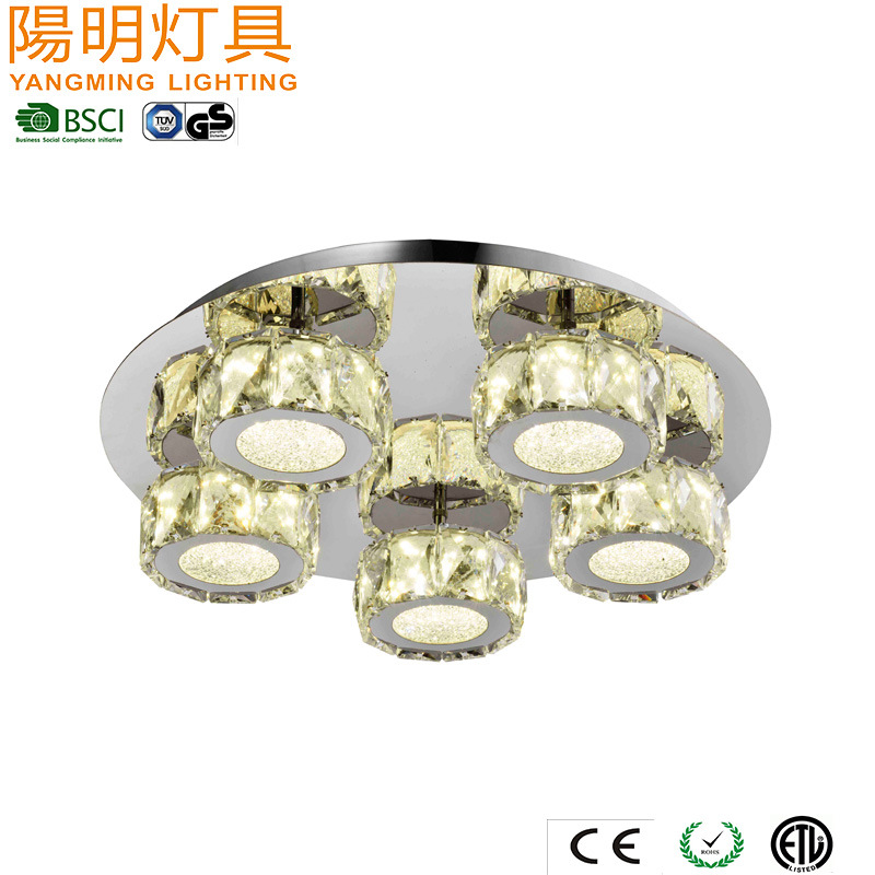Best Selling Decorative Indoor Crystal Chandelier Ceiling Lamp Home Furnishing Surface Mounted Chandelier Light