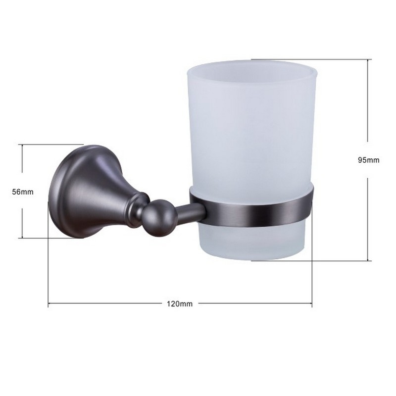 High Quality Bathroom Accessories Wall-Mounted Bathroom Toothbrush Cup Holder