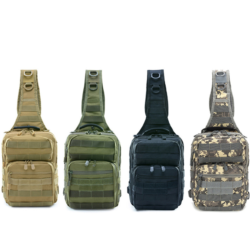 Customize Tactical Camouflage Hunting One Shoulder Rucksack Leisure Satchel Outdoor Hiking Riding Chest Shoulder Backpack