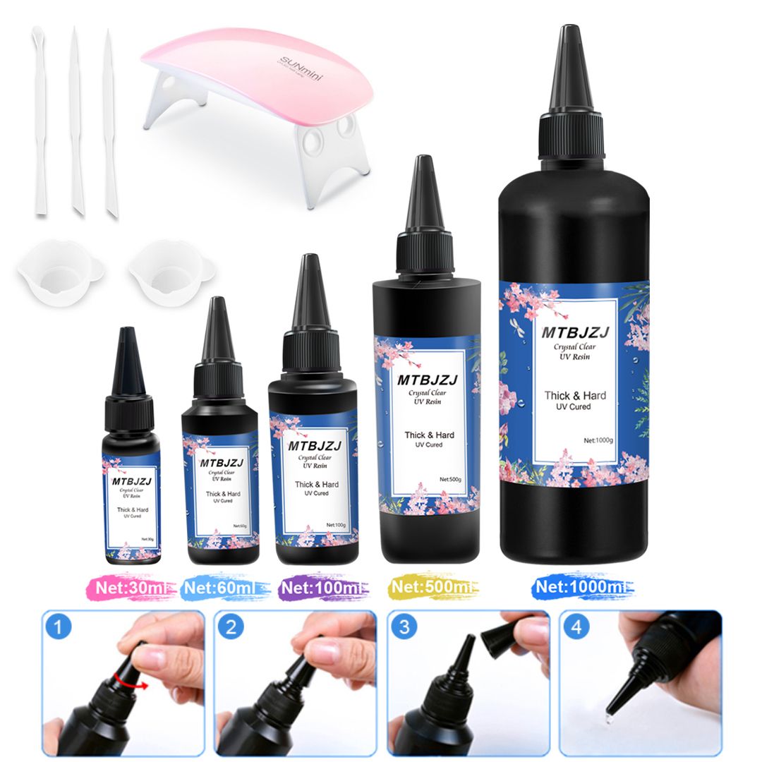 Quick Dry Non-Toxic UV Epoxy Resin for Jewelry Making Hard Type