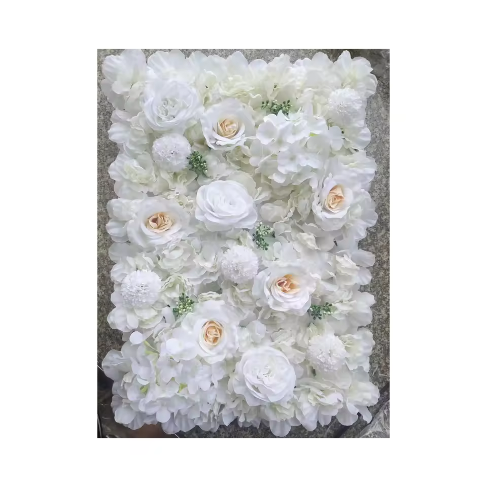 In Stock Ready To Ship Garden Fence Simulation Plants 40*60cm Wholesale Green Panels Artificial Grass Wall Flower Wall For Home