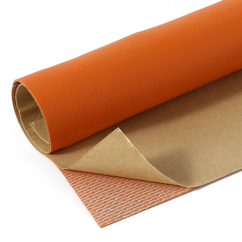 Hot-Sale PU Synthetic Leather Self Adhesive Leather Stock Artificial Leather Roll