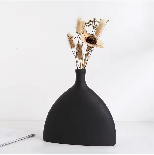 Hot Sell Hollow Ceramic Vase Newly Design Gifts Grass Pots Flower Vases Wedding Nordic Tabletop Vase Living Bedroom Home Decor