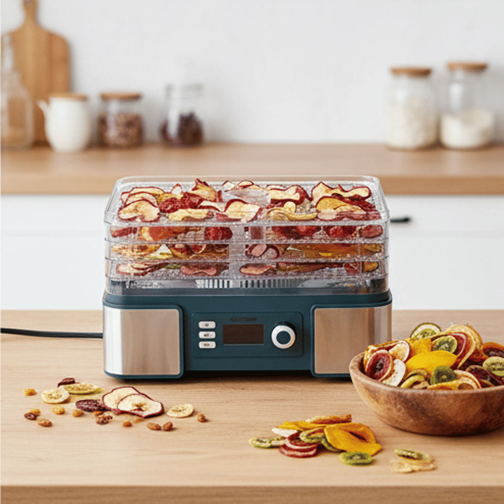LCD Display Food Dehydrator with Timer 5 Trays and Low Noise