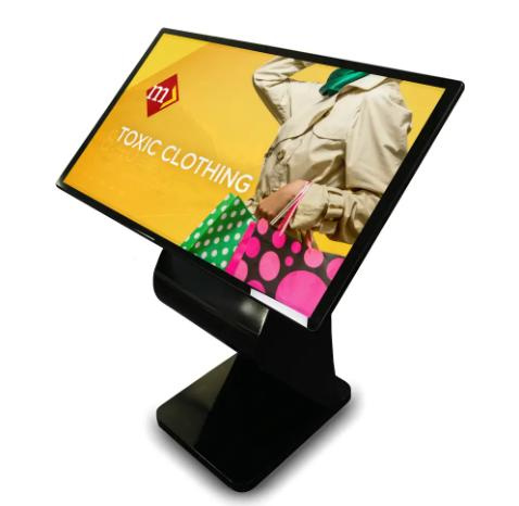 Factory Cheap Price 32 Inch Full HD Floor Standing 4K Interactive LCD Digital Information Touch Screen Advertising Display Totem