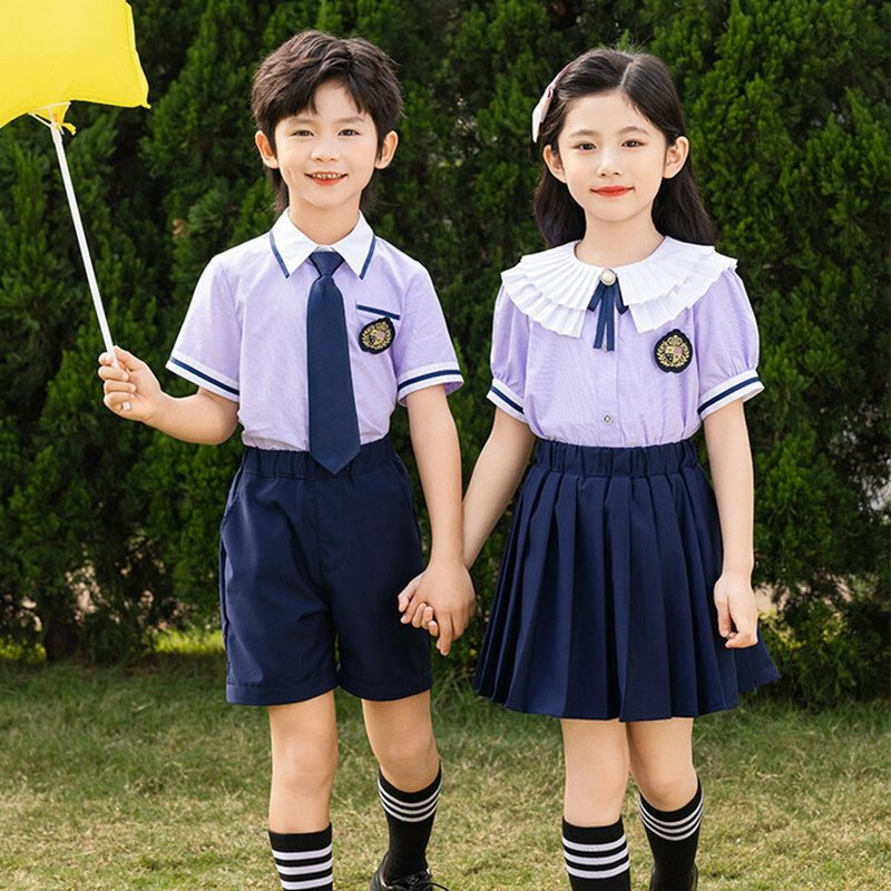 Cheap Wholesale Summer Kids Polo Wear School Skirt Casual Teenagers Girls Dresses