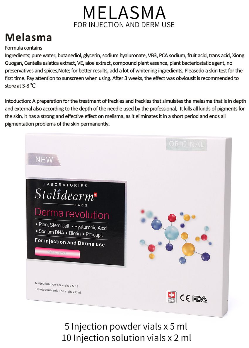 Original Mesotherapy Injection Skin Booster Melasma Mesotherapy Solution Injectable Meso Serum Set High Quality Stalidearm Factory Wholesale