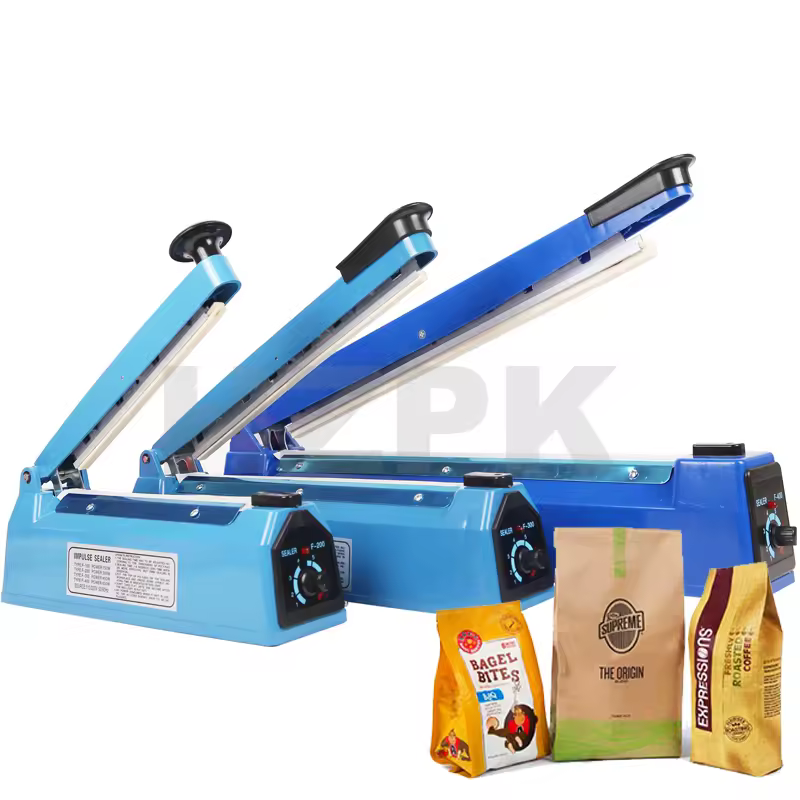 Hzpk Pfs-250 Small Hand Food Aluminum Foil Bags Plastic Pouch Hot Sealer Heat Sealing Machine