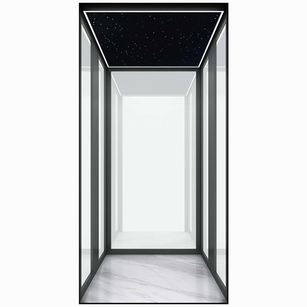 Small Home Villa Elevator, Residential Passenger Elevator Comfortable Sightseeing Elevator Stair Lift