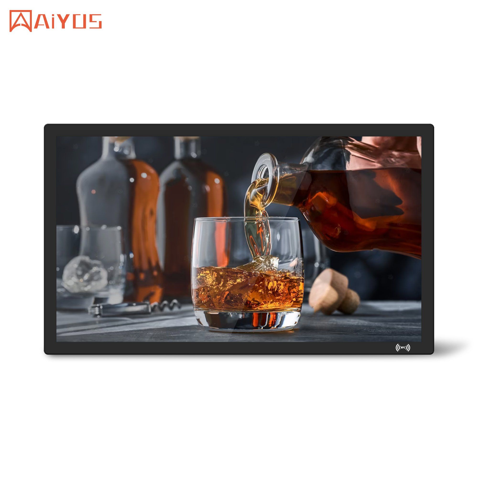 Big Brand OEM Factory Pcap Touch Android11 15 Inch Digital Signage Display with RJ45/HDMI out/USB Port Advertising Player