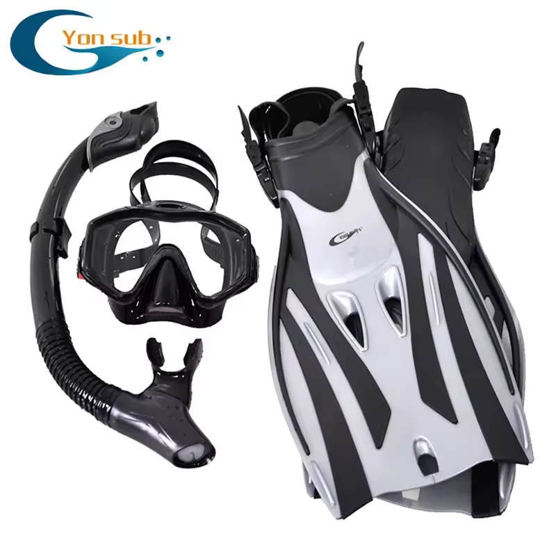 Professional Scuba Diving Set Mask Snorkel And Swimming Fins Equipment