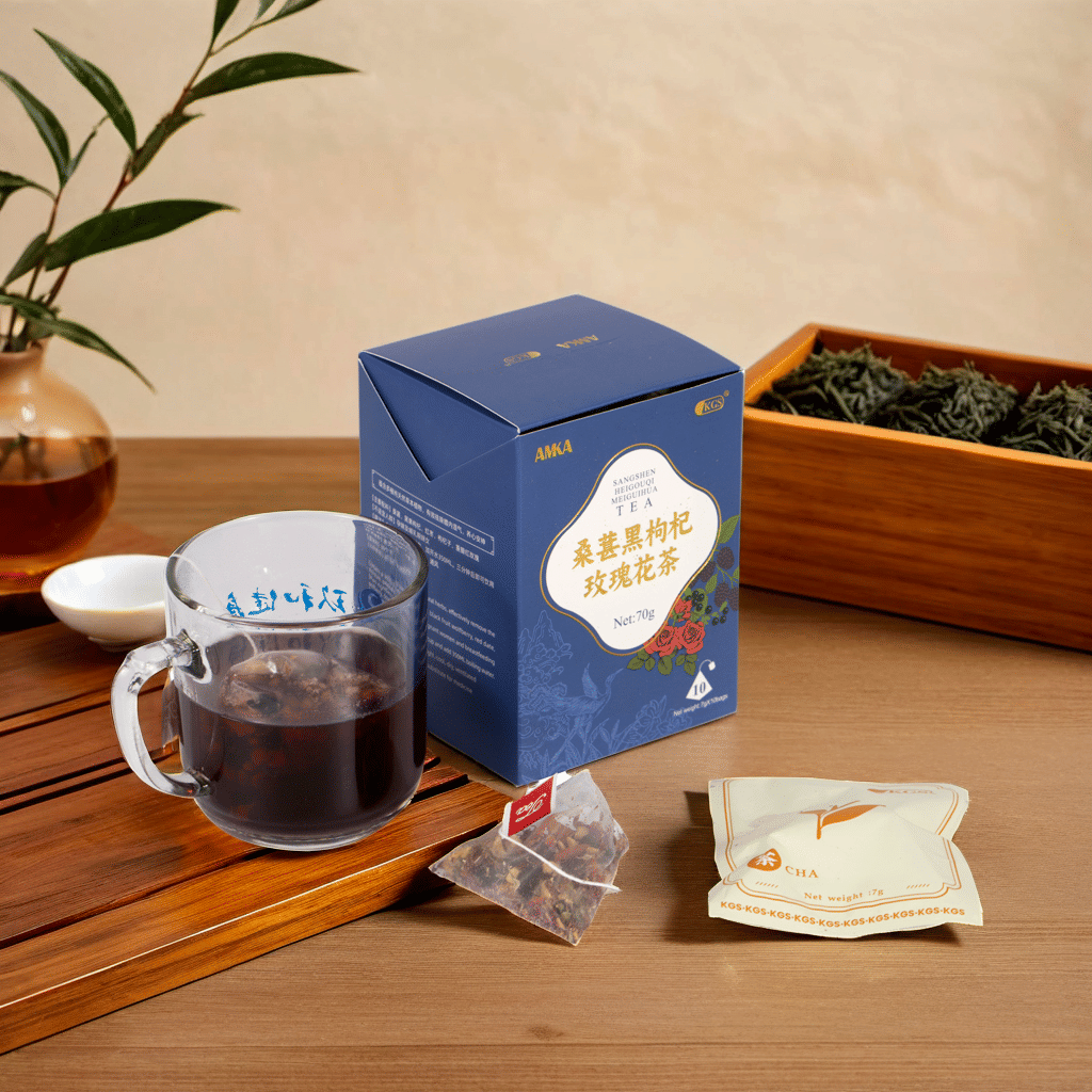 Premium Sangshen Black Tea with Filter Paper for Easy Brewing