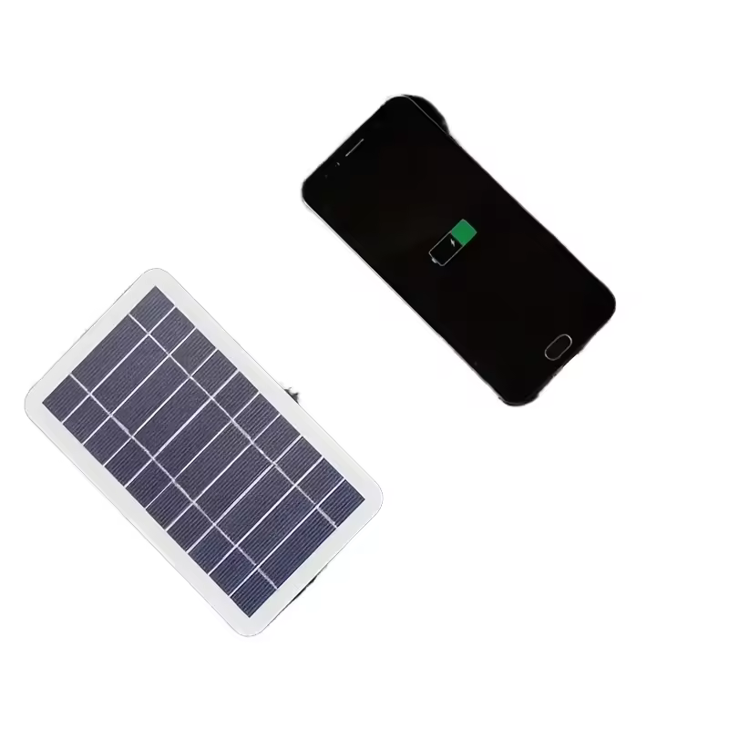 Factory High Quality 2w 5v Solar Panels Monocrystalline Silicon Light Portable Mini Panel For Mobile Phone With Usb Connector