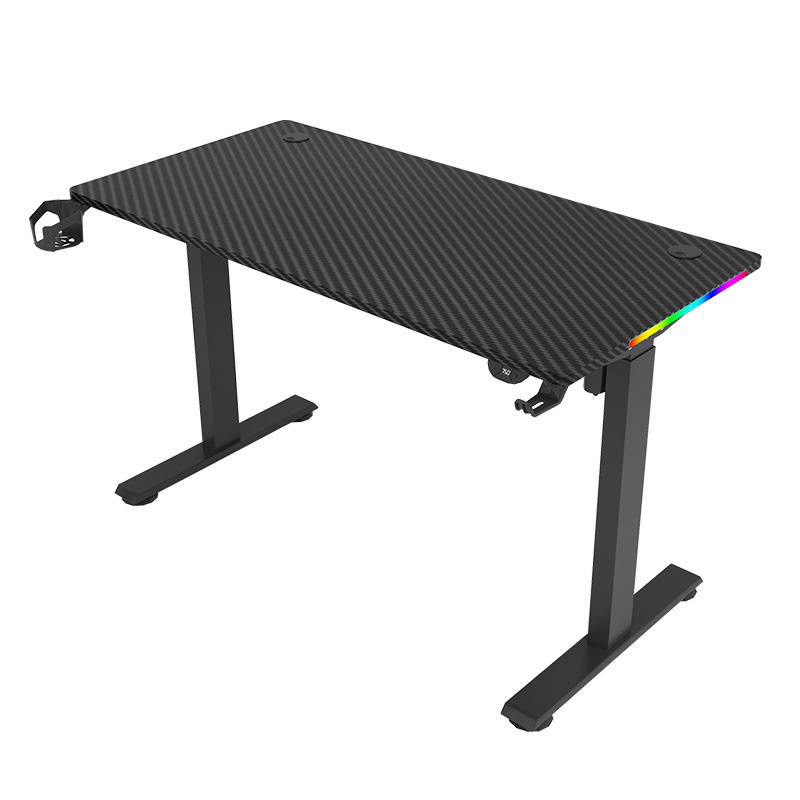 Factory Supply Home Bedroom Writing Desk Corner Gaming Desks Computer Table with LED Lights