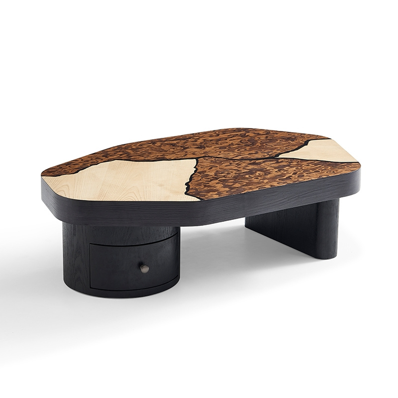 OEM Factory Price Customizable Round Living Room Coffee Table Home Furniture