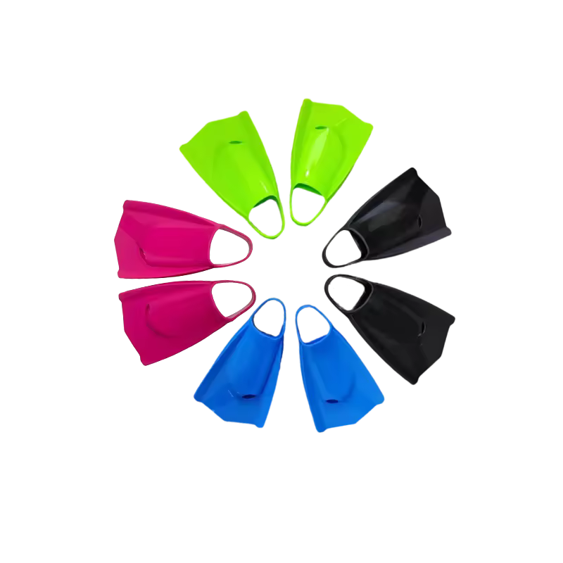 Professional Diving Flippers For Kids Short Scuba Fins Stock Swimming Training Equipment Durable Silicone Competition Scuba Fins