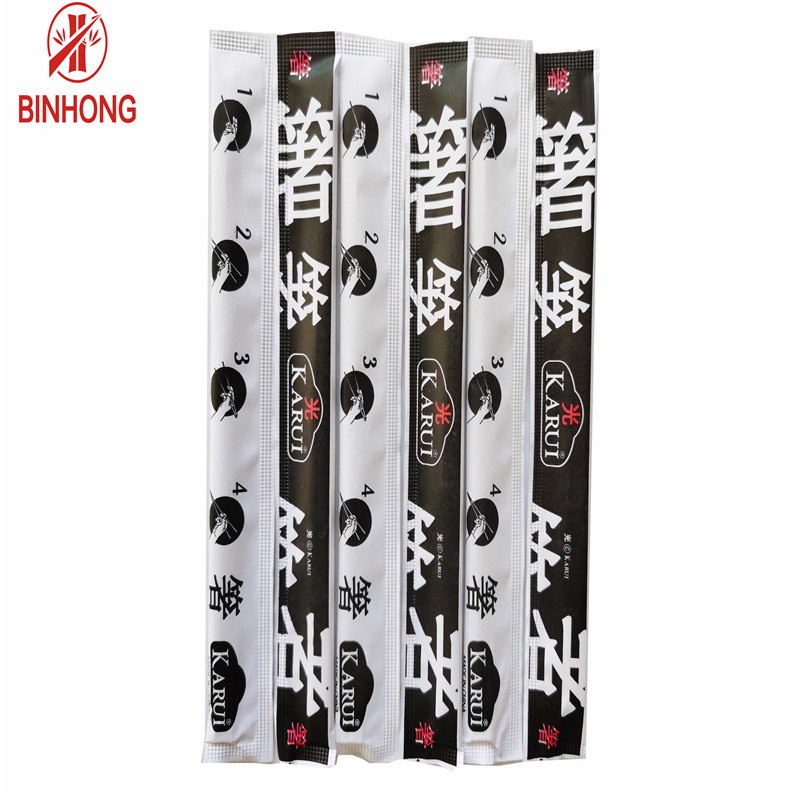 Best Quality Full Paper Wrapped Disposable Bamboo Chopsticks Sleeves Japanese Style