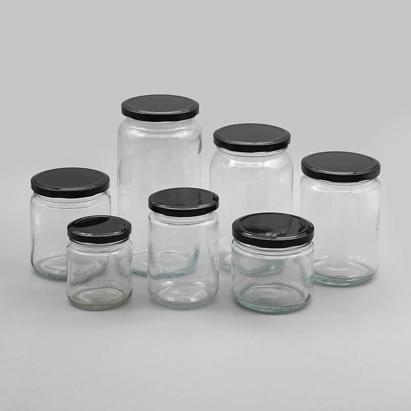 100ml 120ml 195ml 212ml 250ml 280ml 380ml 400ml 500ml 1000ml Honey Jam Spice Candle Canning Pickles Food Storage Pot Container Can Mason Metal Lid Glass Jar