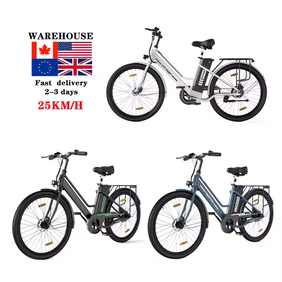Top Selling City Electric Bike Hitway 26inch 250w 36v 8.4ah Usa Uk Eu Warehouse Stock Electric Mountain Bicycle For Man/woman