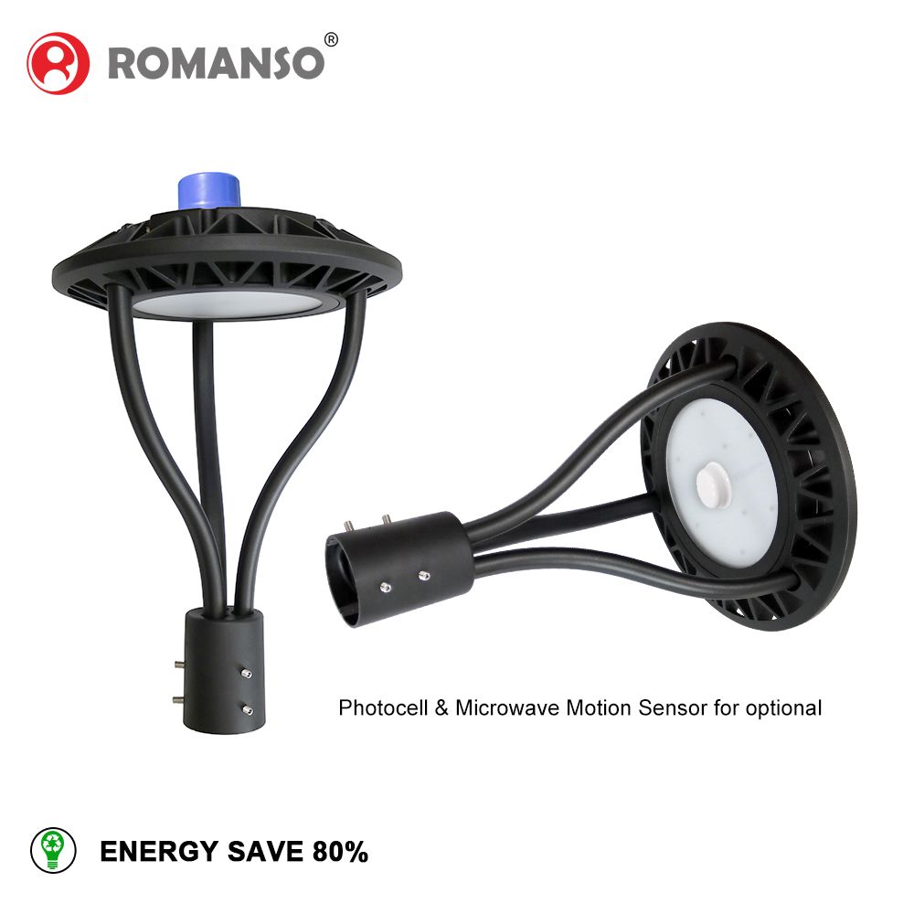 Post Top Lighting Fixtures Manufacturer for 5 Years Warranty High Lumen 60W 100W 150W Outdoor Post Top LED Lighting