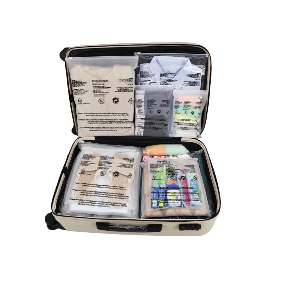 Decorative Zipper Top Packaging Bags Style Party Attire Packaging