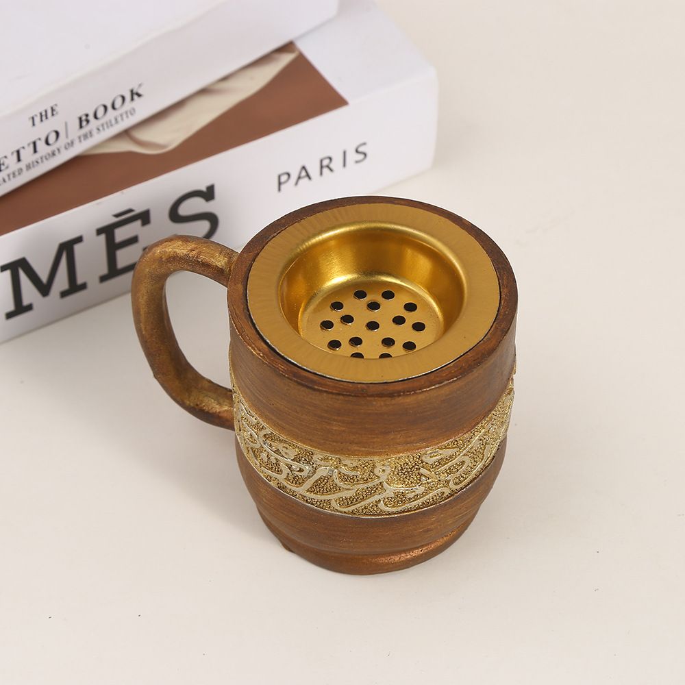 10.5cm 4.1inch Vintage Wine Glass European Cup Incense Burner with Handle Home Decor